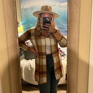 Plaid Cardigan